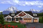 European House Plan Front of House 051D-0790