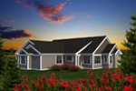 Country French House Plan Rear Photo 01 - Evans Rustic Craftsman Home 051D-0794 - Search House Plans and More