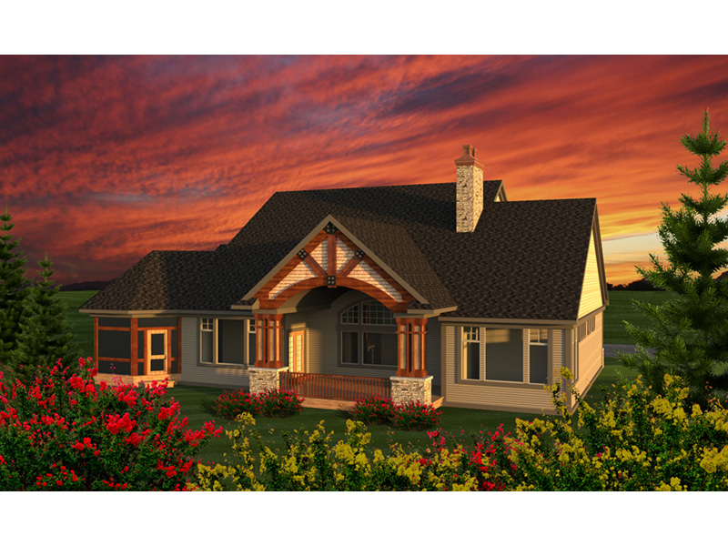 Country House Plan Rear Photo 01 - Madden Country Craftsman Home 051D-0795 - Shop House Plans and More