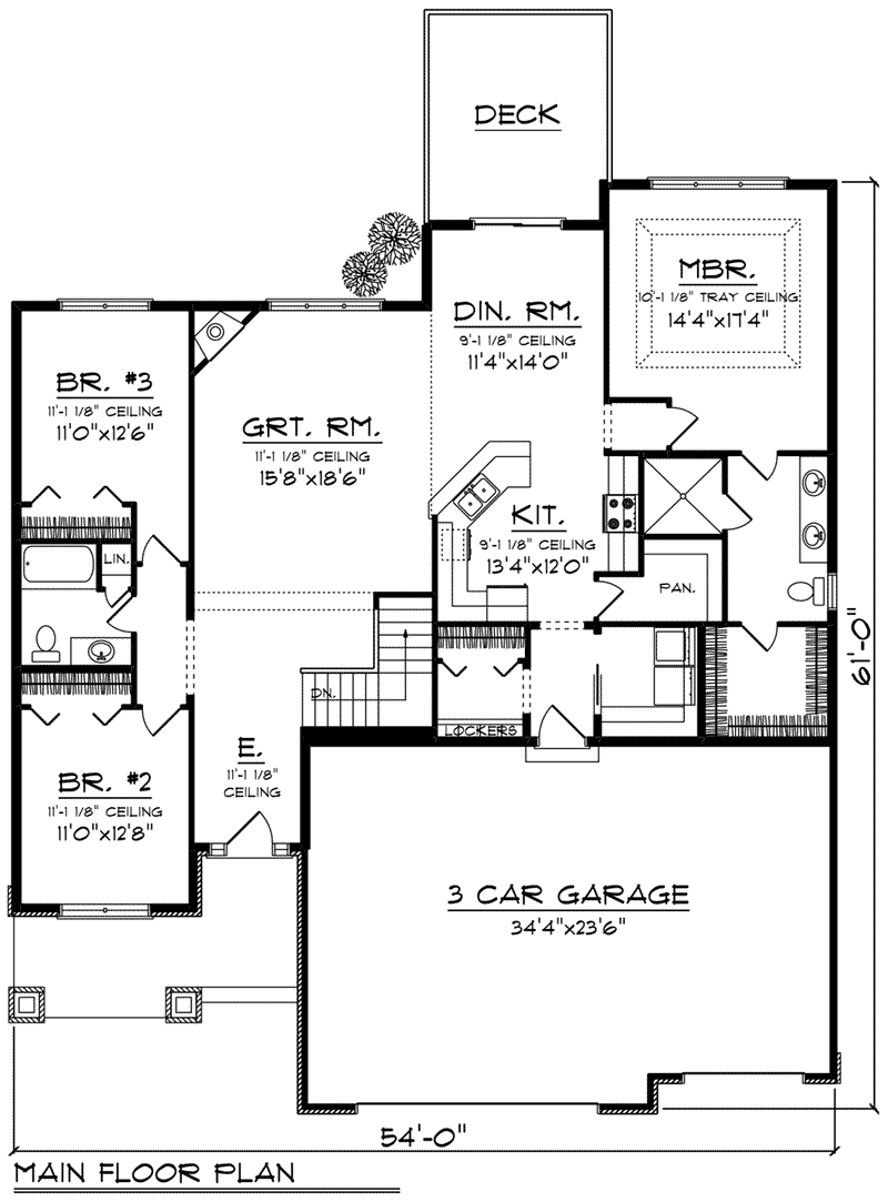 Percy Arts & Crafts Ranch Home Plan 051D0835 House