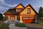 Ranch House Plan Front of Home - Owen Point Craftsman Home 051D-0915 - Shop House Plans and More