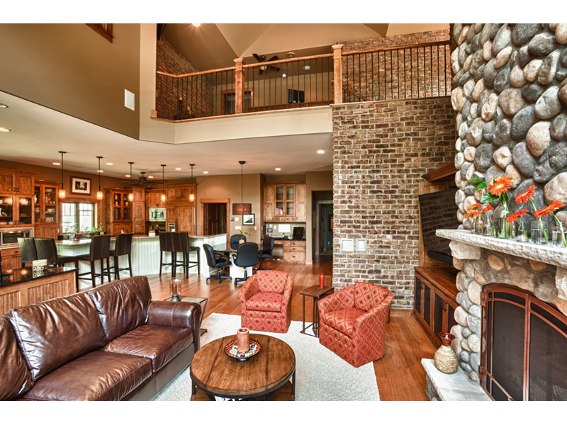 Ranch House Plan Living Room Photo 01 - Owen Point Craftsman Home 051D-0915 - Shop House Plans and More