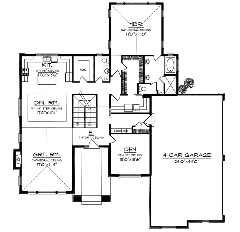First Floor - 051D-0937 - Shop House Plans and More