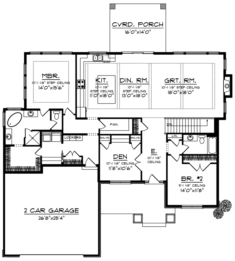 Parsongrove Craftsman Home Plan 051D-0957 - Shop House Plans and More