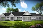 Arts & Crafts House Plan Rear Photo 05 - Olson Creek Ranch Home 051D-0960 - Shop House Plans and More