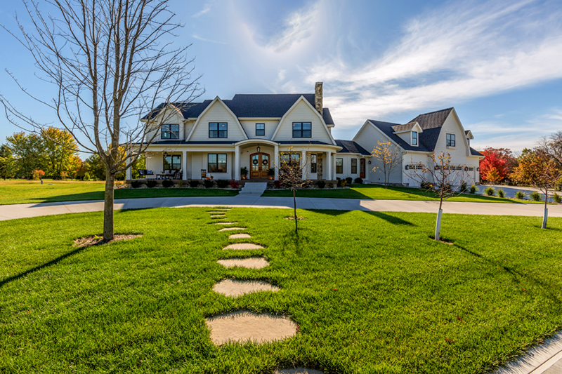 Arts & Crafts House Plan Front of Home - Mulberry Lane Luxury Home 051D-0989 - Shop House Plans and More