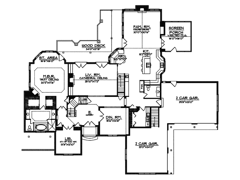 Laurent English Luxury Home Plan 051S-0004 - Shop House Plans and More