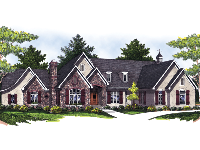 Maxwell Manor Ranch Home Plan 051S0008 Shop House Plans and More
