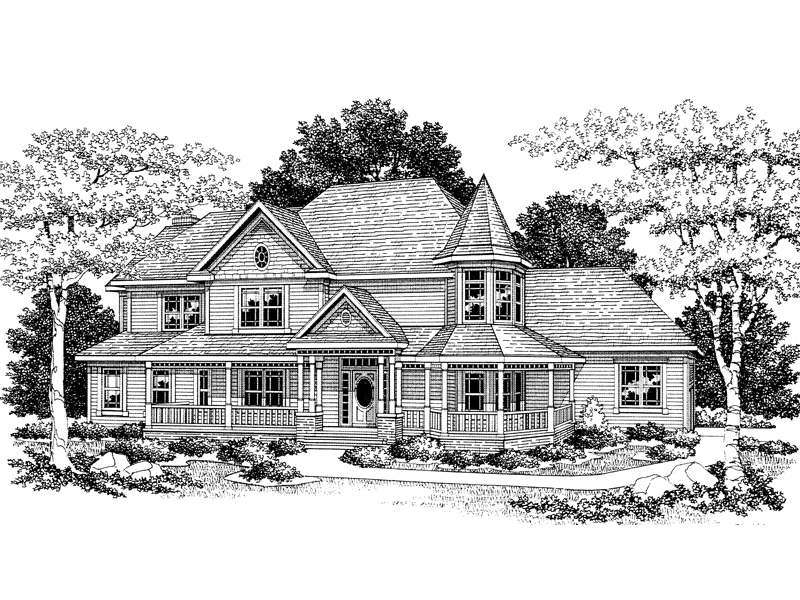 Queensbridge Victorian Home Plan 051S-0024 - Shop House Plans and More