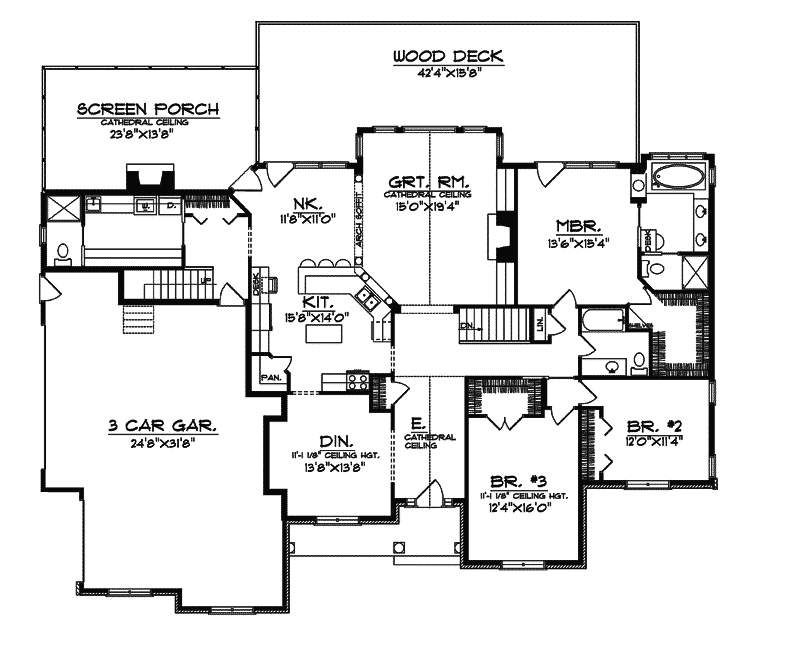 Novinger Craftsman Style Home Plan 051S-0033 - Shop House Plans and More