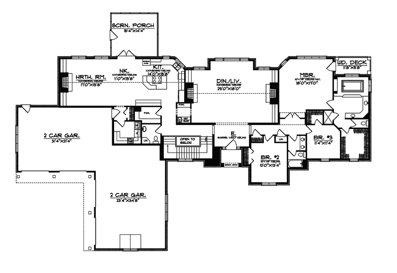 Liechtenstein European Home Plan 051S-0063 - Shop House Plans and More