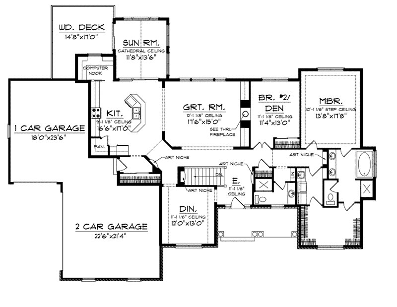 Donato Craftsman Country Home Plan 051S-0076 - Search House Plans and More