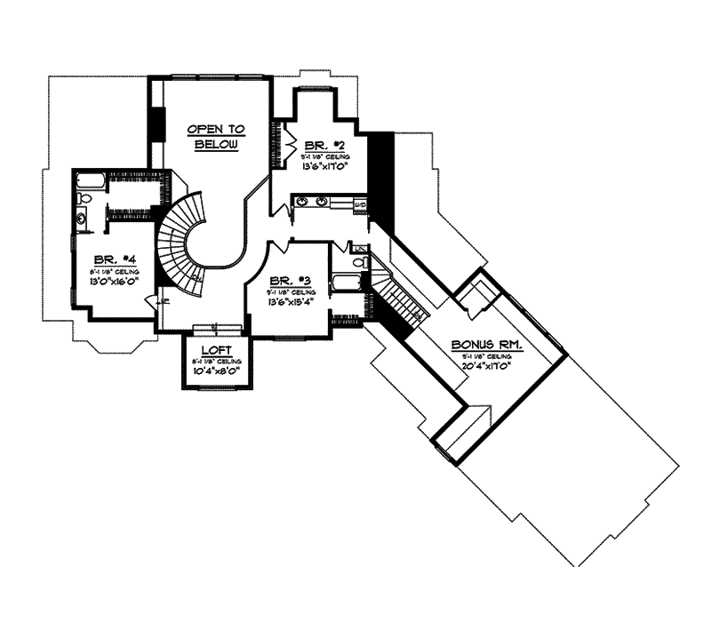 Luxury House Plan Second Floor - Mansionhill Luxury Home 051S-0096 - Shop House Plans and More