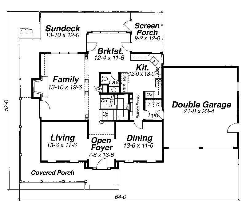 Leeward Traditional Home Plan 052D-0076 - Shop House Plans and More