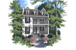 Luxury House Plan Front of House 052D-0139