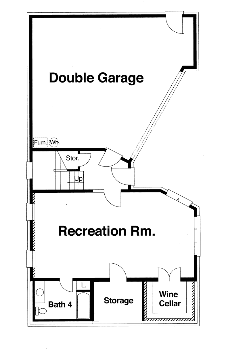 Country House Plan Lower Level Floor - Ellis Place Luxury Home 052D-0139 - Search House Plans and More