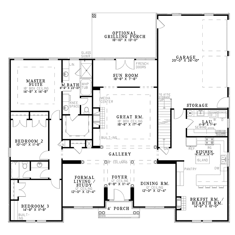 Attracktive wayne manor floor plans Edison Manor Traditional Home Plan 055d 0029 House Plans And More