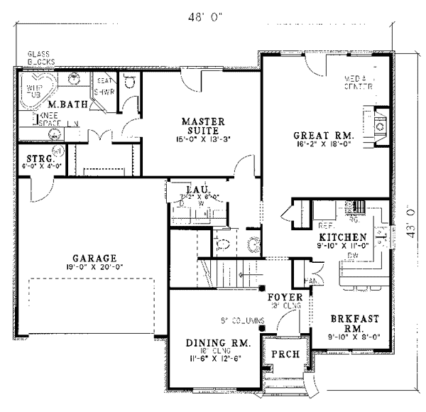 Larimore English Cottage Home Plan 055D-0044 | House Plans and More