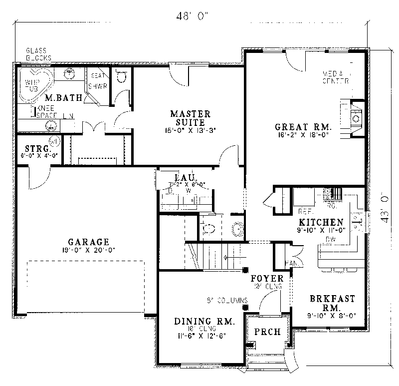 Larimore English Cottage Home Plan 055D-0044 - Shop House Plans and More