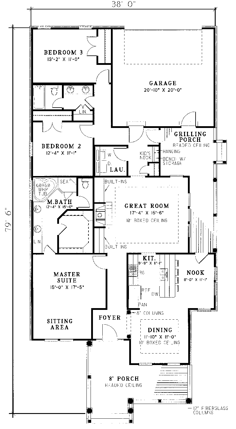 Trammelli Cottage Home Plan 055D-0051 - Shop House Plans and More