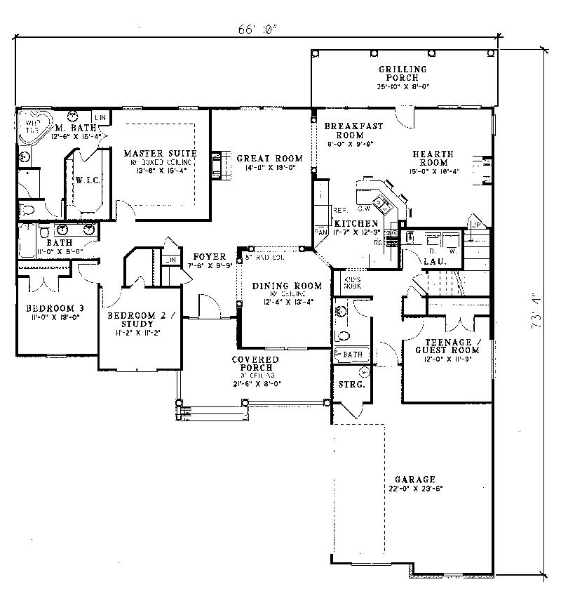 Falcon Pass Ranch Home Plan 055D-0094 - Search House Plans and More