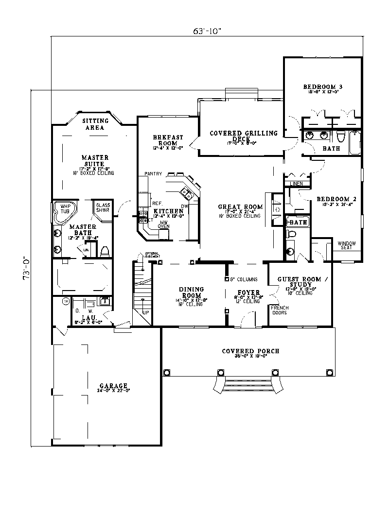 Johnson Creek Traditional Home Plan 055D-0103 - Search House Plans and More