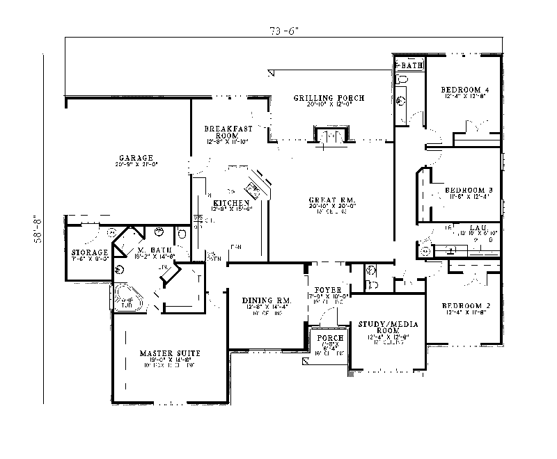 Douglas Manor Traditional Home Plan 055D0108 House