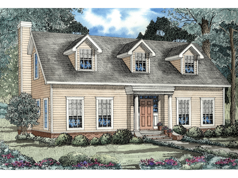 Elbring New England Style Home Plan 055D0155 Search House Plans and More