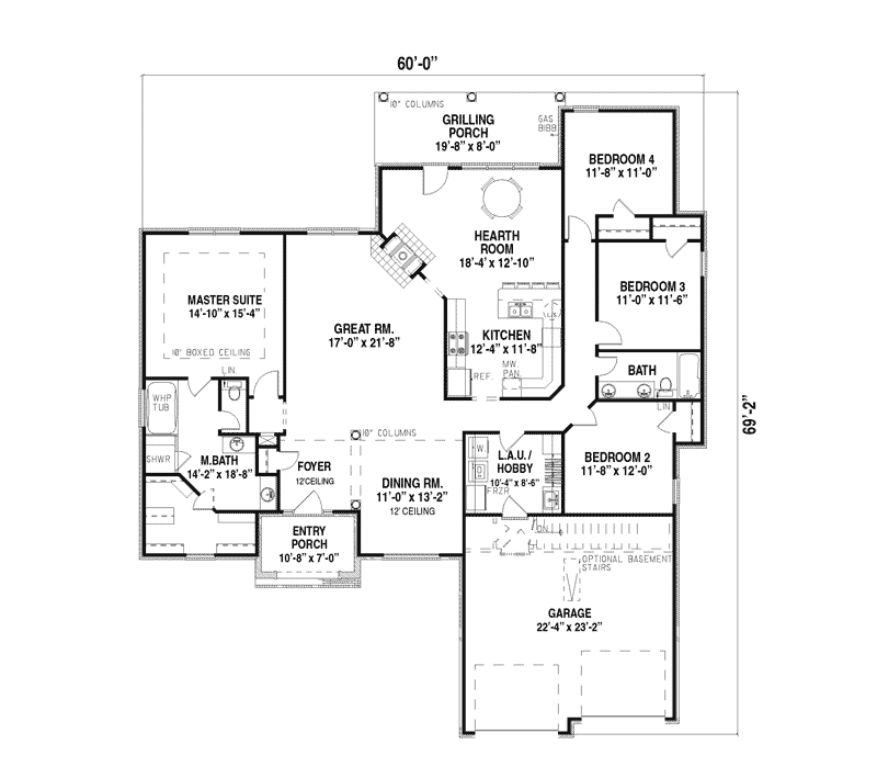 Sherman Crest Ranch Home Plan 055d-0167 - Shop House Plans And More