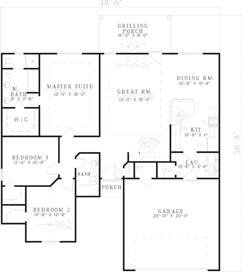 Gracey Creek Ranch Home Plan 055D-0471 - Search House Plans and More