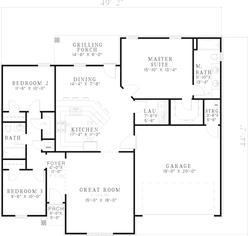 Lorenzo Traditional Ranch Home Plan 055D-0541 - Shop House Plans and More