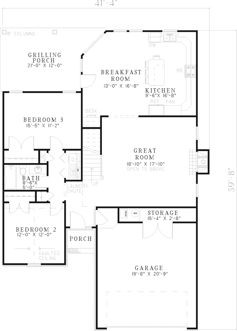 Alsdorf Traditional Home Plan 055D-0573 - Search House Plans and More