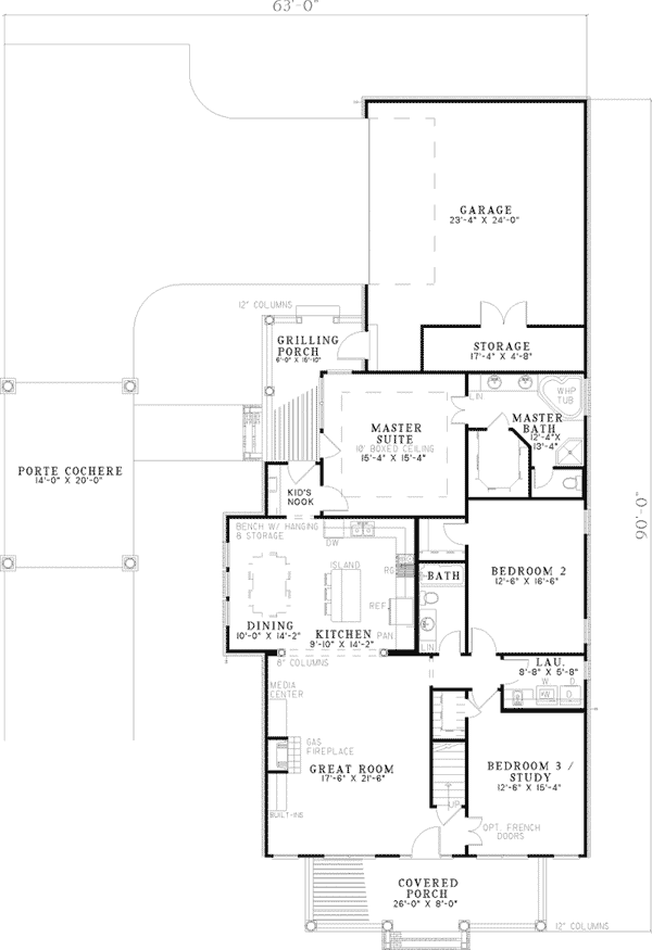 New Ashland Place Farmhouse Plan 055D0663 House Plans