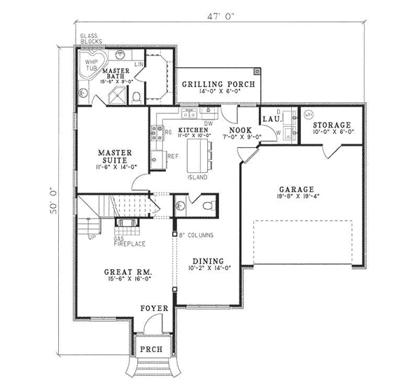 Caroline Creek Country Home Plan 055D 0733 House Plans 