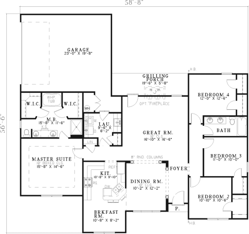 Herminie Ranch Home Plan 055D-0743 - Search House Plans and More