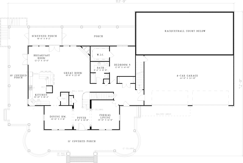 Keaton Plantation Luxury Home Plan 055D-0745 - Search House Plans and More