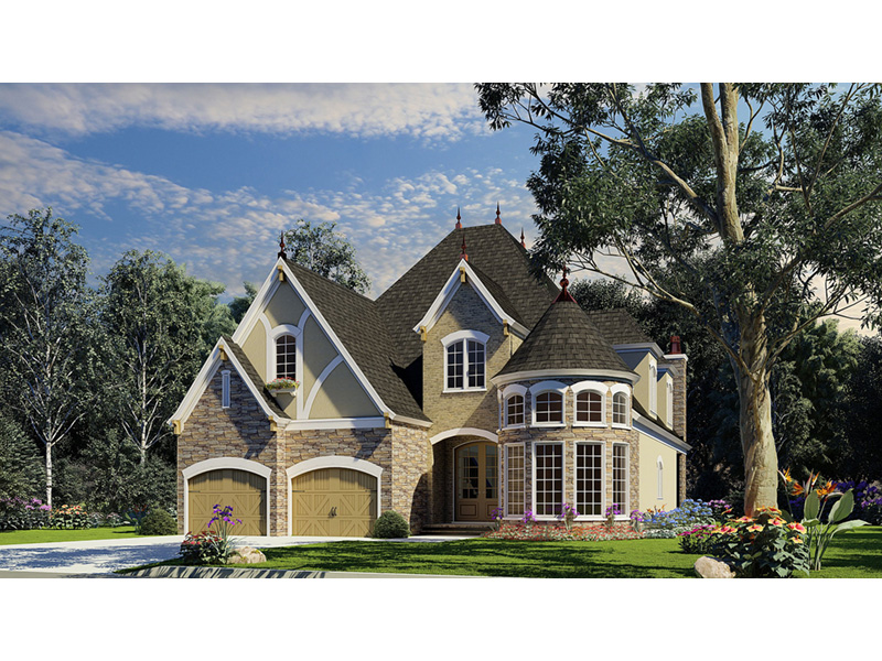 European House Plan Front Photo 01 - Bergamo Manor Luxury Home 055D-0817 | House Plans and More