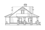 Craftsman House Plan Left Elevation - Silvercrest Craftsman Cabin Home 055D-0891 | House Plans and More