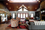 Luxury House Plan Great Room Photo 02 - Macedonian Escape Ranch Home 055D-0932 - Shop House Plans and More