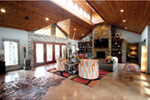 Luxury House Plan Great Room Photo 03 - Macedonian Escape Ranch Home 055D-0932 - Shop House Plans and More