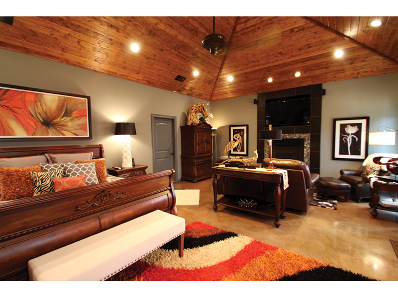 Luxury House Plan Master Bedroom Photo 01 - Macedonian Escape Ranch Home 055D-0932 - Shop House Plans and More