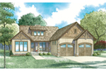 Craftsman House Plan Front of House 055D-0953