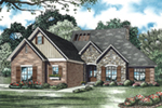 Ranch House Plan Front of House 055D-0962