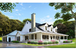 Farmhouse Plan Front Photo 01 - Raven Ranch Country Home 055D-0976 - Shop House Plans and More