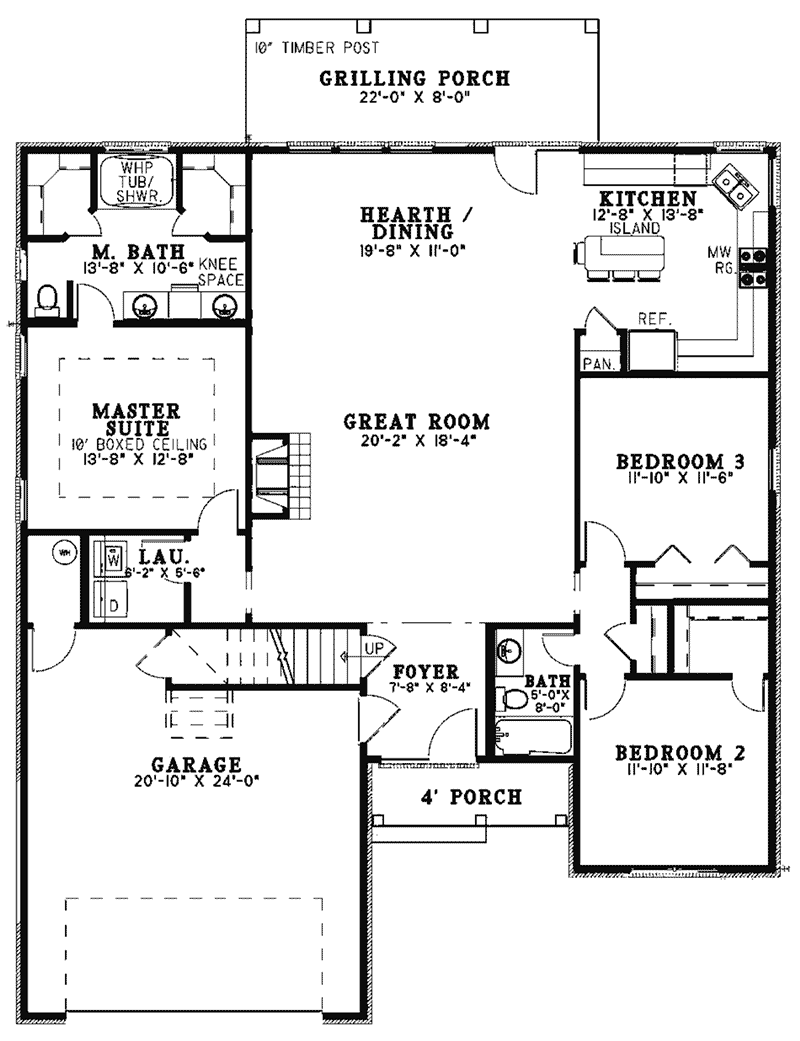 Lonigro European Ranch Home Plan 055D-0980 - Shop House Plans and More