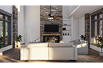 Arts & Crafts House Plan Family Room Photo 02 - Casey Grove Craftsman Home 055D-0990 - Search House Plans and More