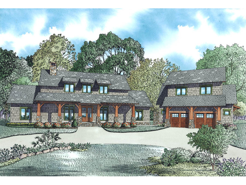 Arts & Crafts House Plan Front Image - Casey Grove Craftsman Home 055D-0990 - Search House Plans and More