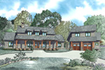 Farmhouse Plan Front Image - Casey Grove Craftsman Home 055D-0990 - Search House Plans and More