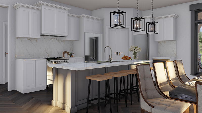 Arts & Crafts House Plan Kitchen Photo 02 - Casey Grove Craftsman Home 055D-0990 - Search House Plans and More