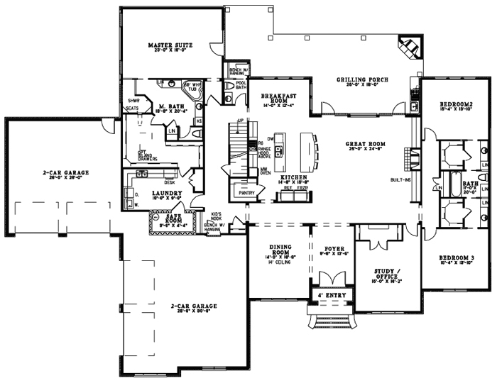 Savanna Place Luxury Home Plan 055d-0996 - Shop House Plans And More